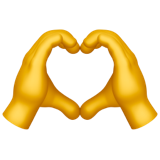 Heart hands emoji