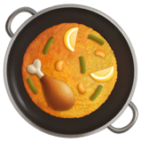 Shallow pan of food emoji