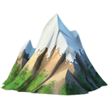 Snow capped mountain emoji