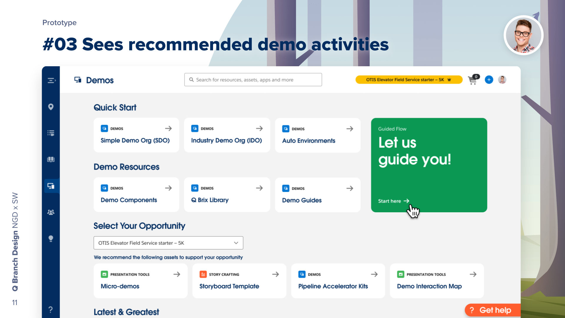 Demo creator guided experience